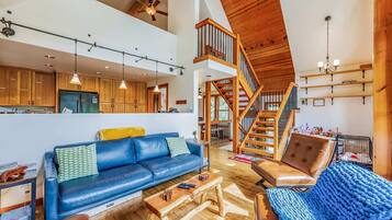 TV, fireplace, video games, DVD player