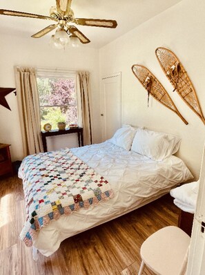 2 bedrooms, in-room safe, iron/ironing board, travel cot