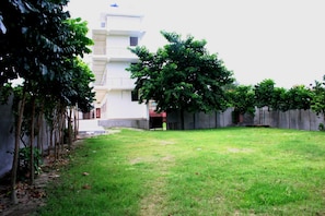 Outdoor wedding area