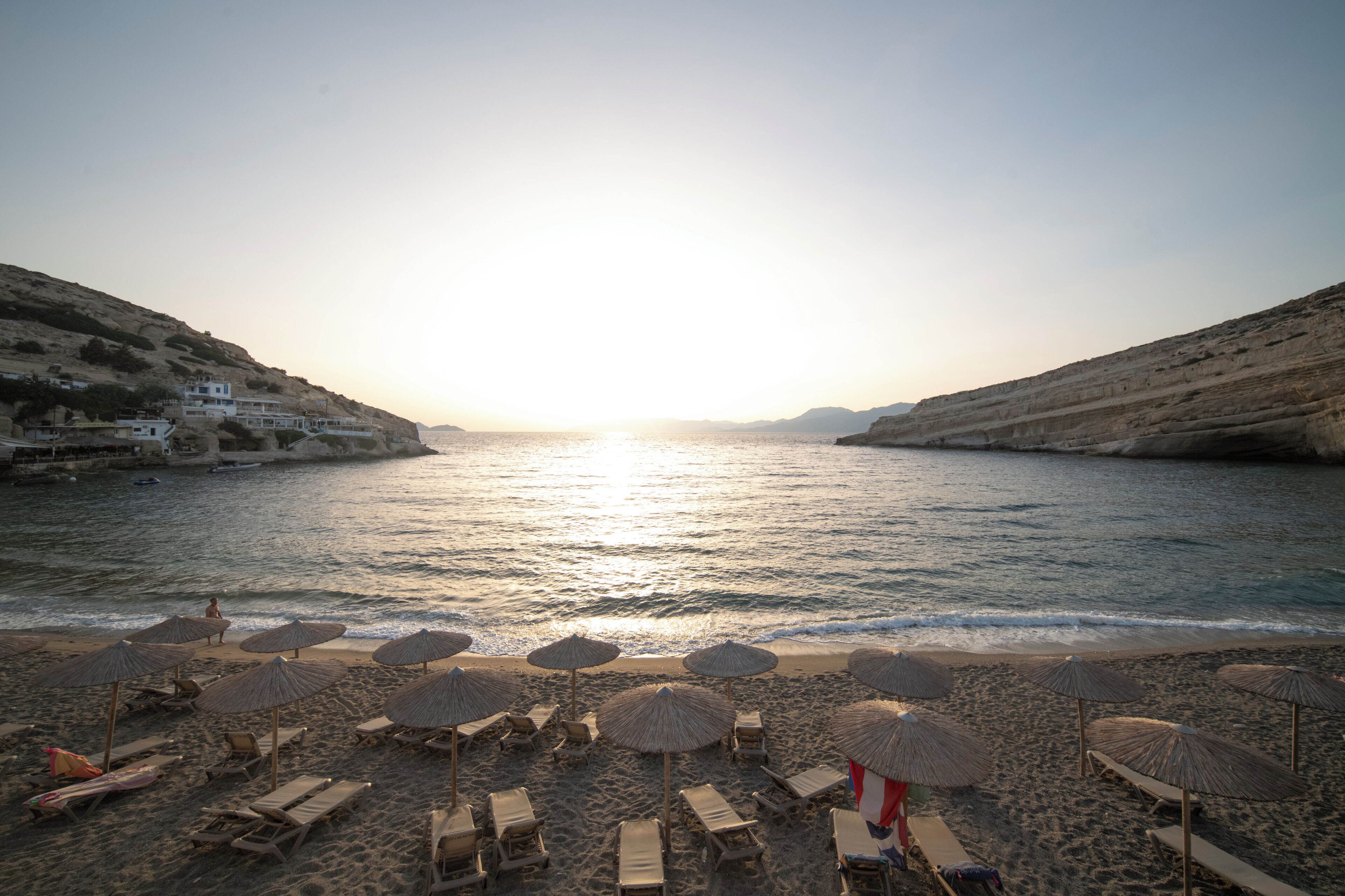 Am Strand, Strandtücher