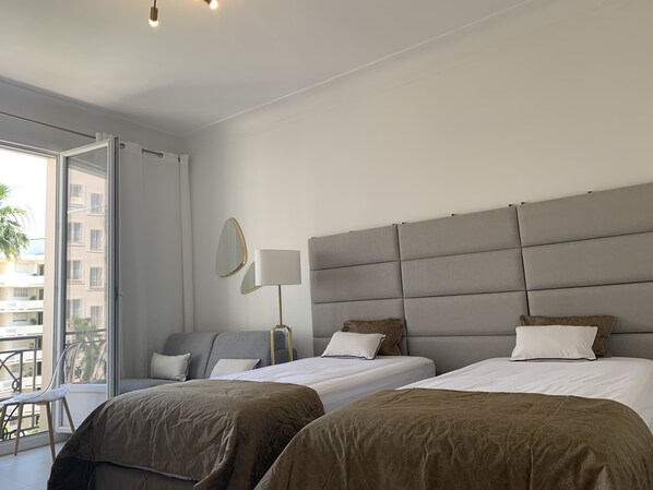 1 غرفة نوم ومكتب وواي فاي مجانًا وتسهيلات لدخول الكراسي المتحركة