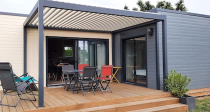 Chalet 41 m2 Tout Confort sur Terrain Privé à 15mn à Pied de la mer