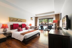 Habitación Deluxe con 1 cama matrimonial o 2 individuales, acceso a la alberca | Vista desde la habitación