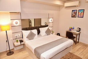 Standard Double Room | Egyptian cotton sheets, premium bedding, Select Comfort beds, free WiFi - Hotel Royal Saffron By Majesta Stays (New Delhi)