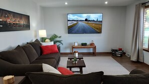 Smart TV, DVD player, table football