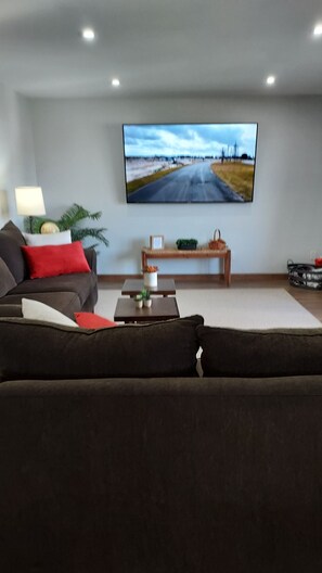 Smart TV, DVD player, table football