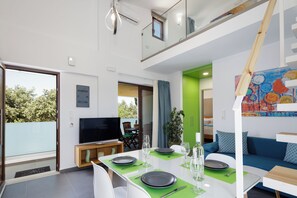 Apartment, 2 Bedrooms, Pool View | Living room | 43-inch Smart TV with cable channels, TV - Coconut Palm Paradise (Rethymno)