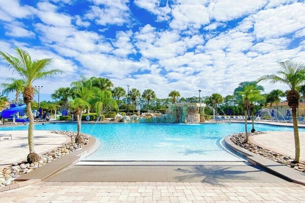 A heated pool