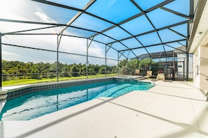 Una piscina riscaldata