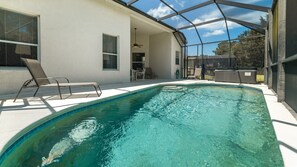 Una piscina riscaldata