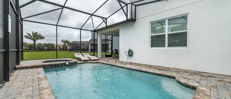A heated pool