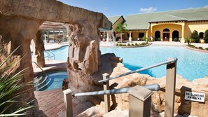 A heated pool