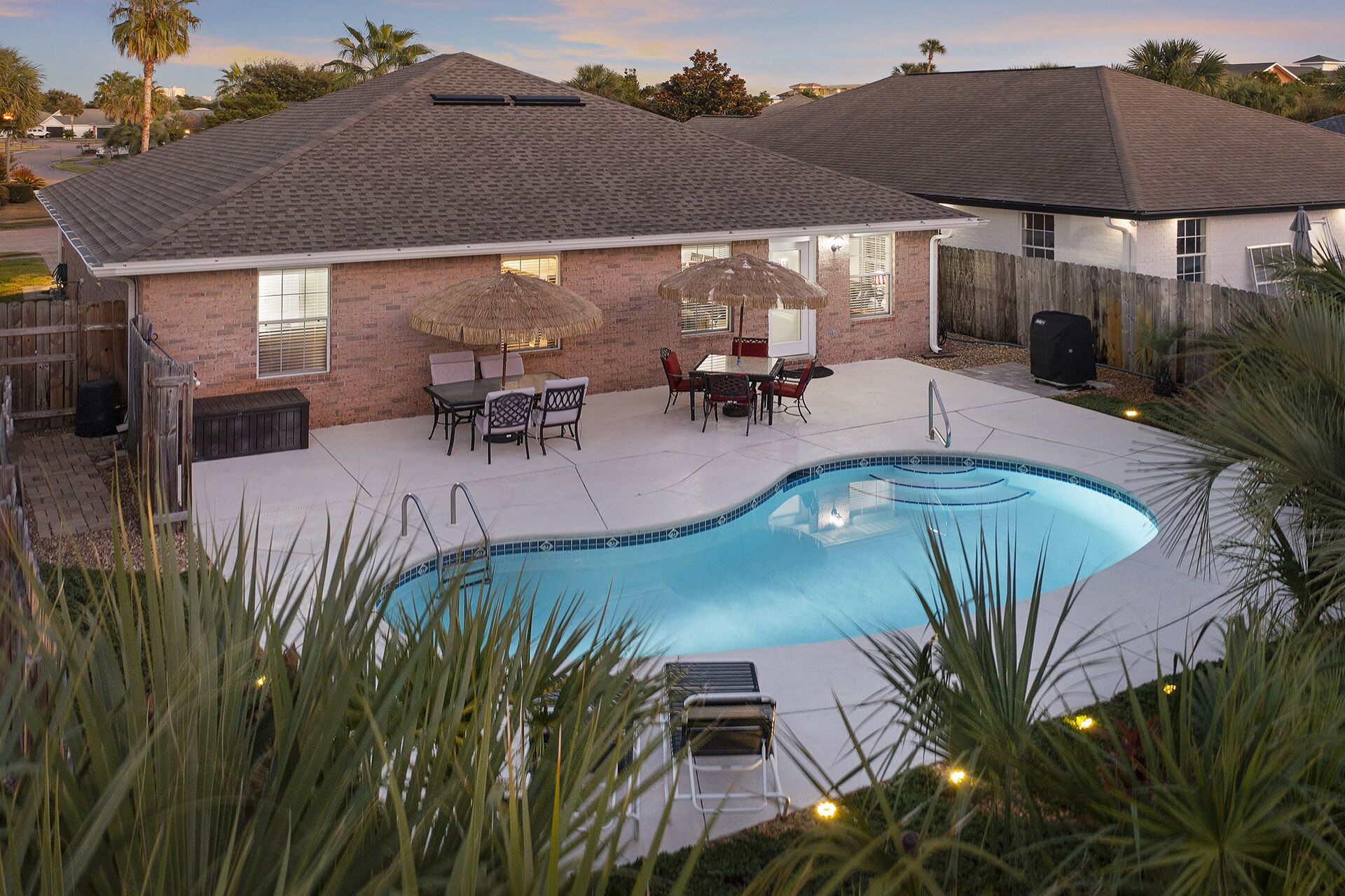 A heated pool