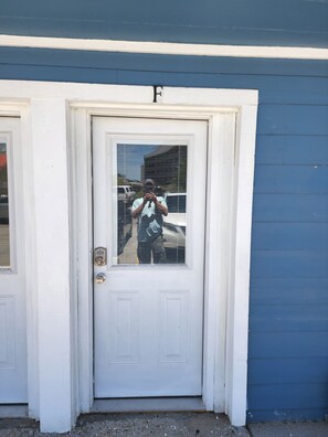 Exterior detail - Harrison Hotel Unit F
Pet Friendly 
Ground Level (Murrells Inlet)