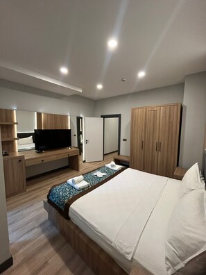 Suite, 2 Bedrooms, Non Smoking, City View | Premium bedding, minibar, desk, laptop workspace - Sever Suites Hotel (Antalya)