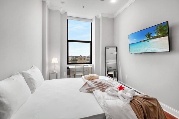 1 chambre, fer et planche à repasser, Wi-Fi gratuit, draps fournis