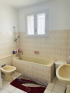Bathtub, bidet, soap, shampoo - Large property with superb garden (Caumont-sur-Durance)