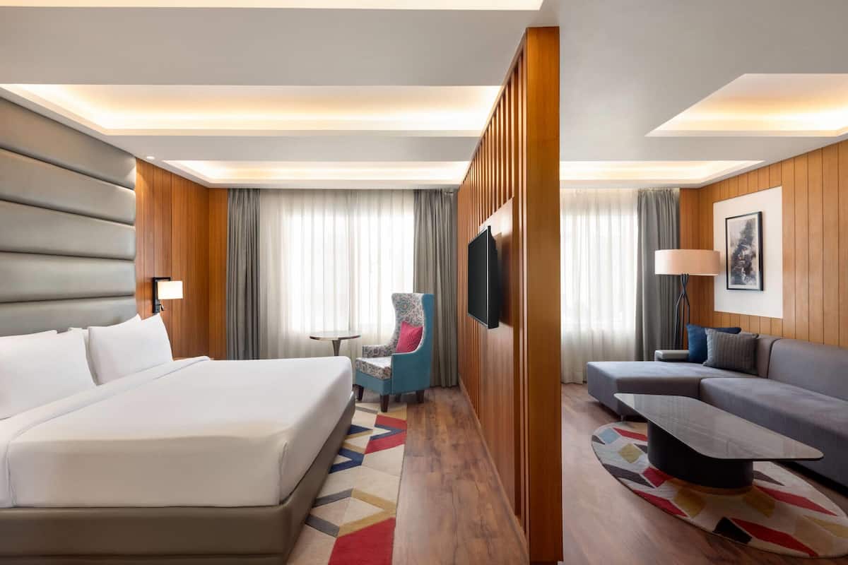 Suíte, 1 cama King, para não fumantes | Roupas de cama premium, camas Select Comfort