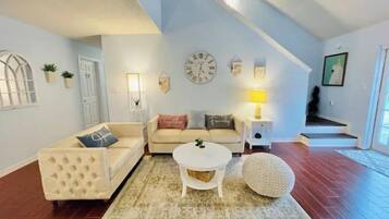 Smart TV, table tennis, books, music library