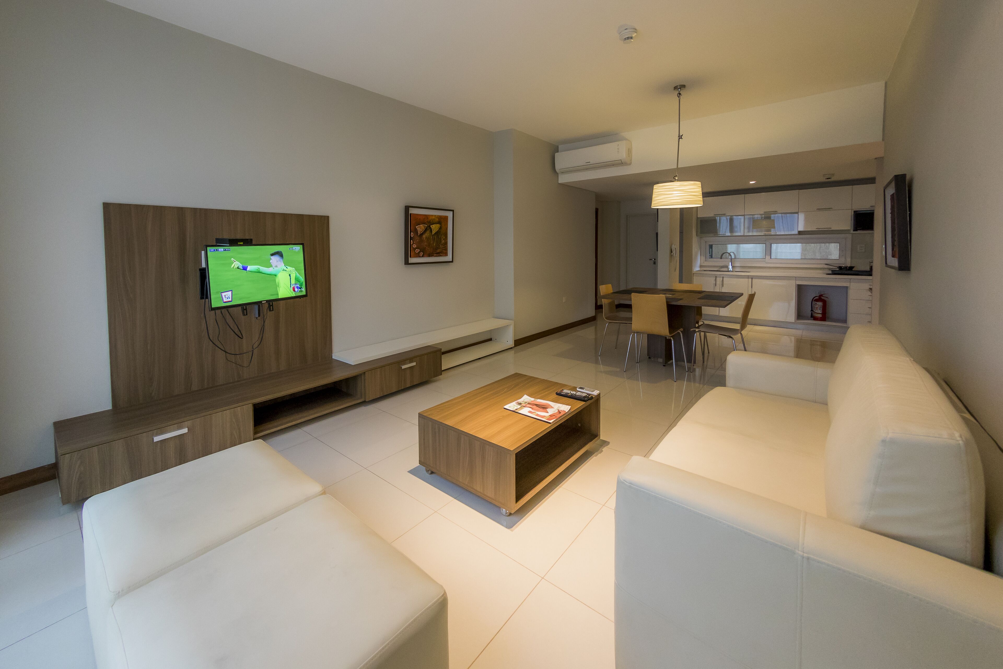 superior double room | living area | 42-inch flat-screen tv with cable channels, tv