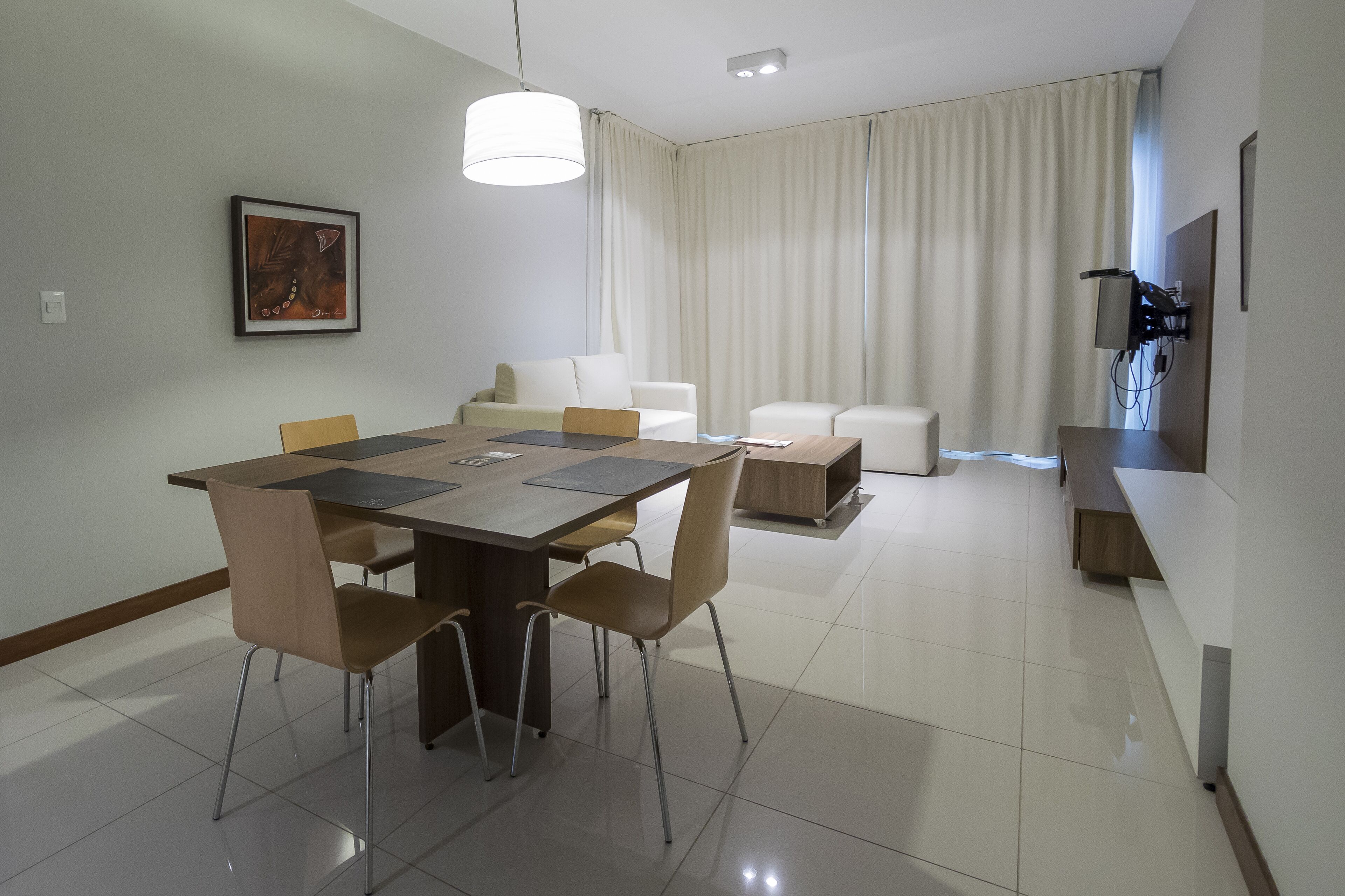 superior double room | living area | 42-inch flat-screen tv with cable channels, tv