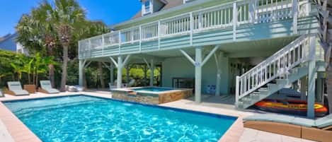 Udendørs pool, opvarmet pool