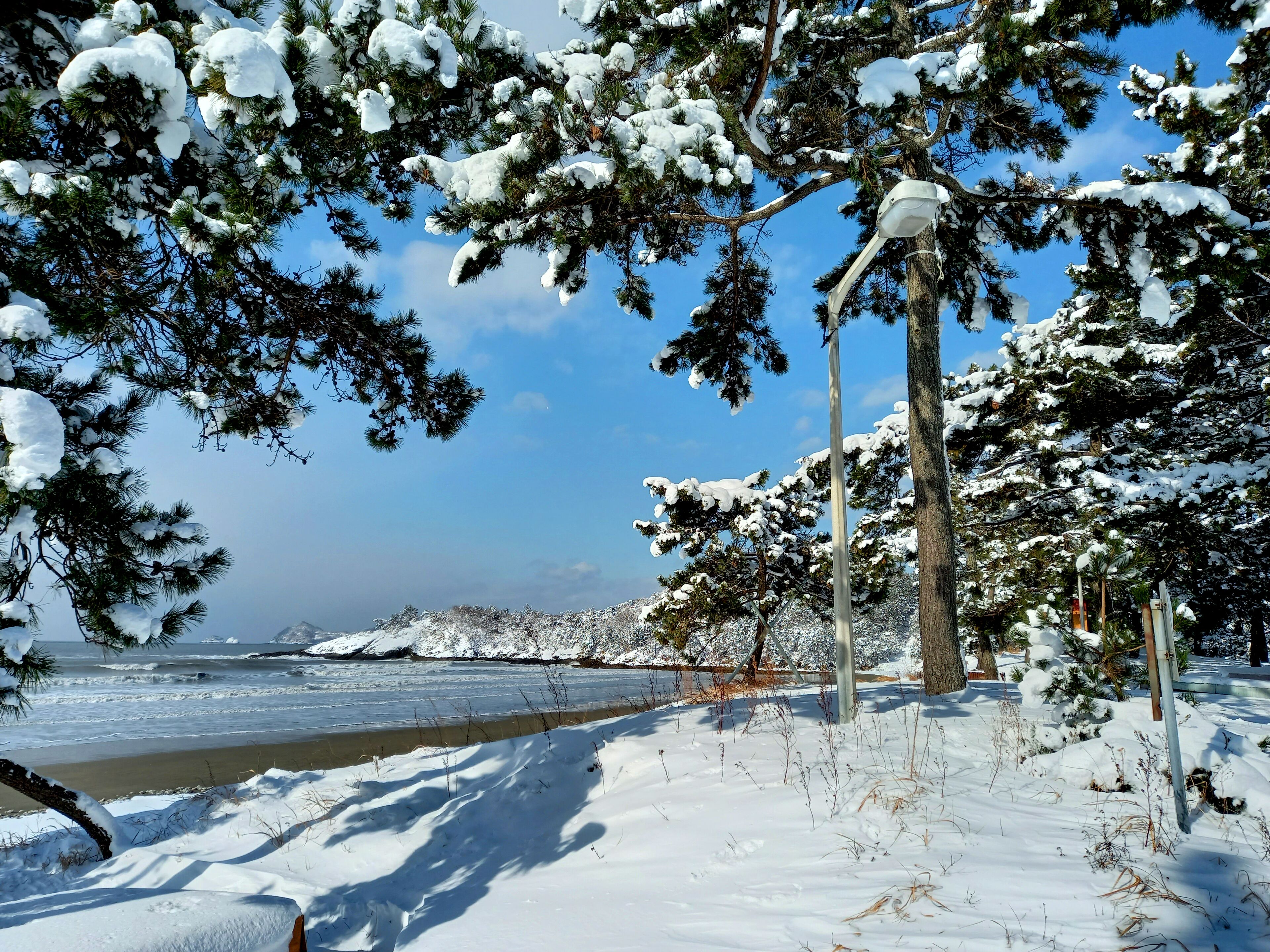 على الشاطئ، رمال بيضاء