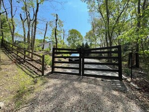 Enter a serene natural setting through this gated entrance.