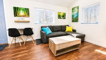 Smart-TV og peis
