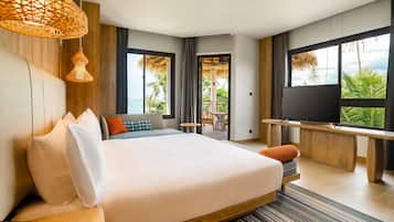 Suite, 1 Schlafzimmer, Balkon, Meerblick | Minibar, Schreibtisch, laptopgeeigneter Arbeitsplatz