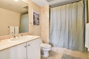 Hair dryer, towels