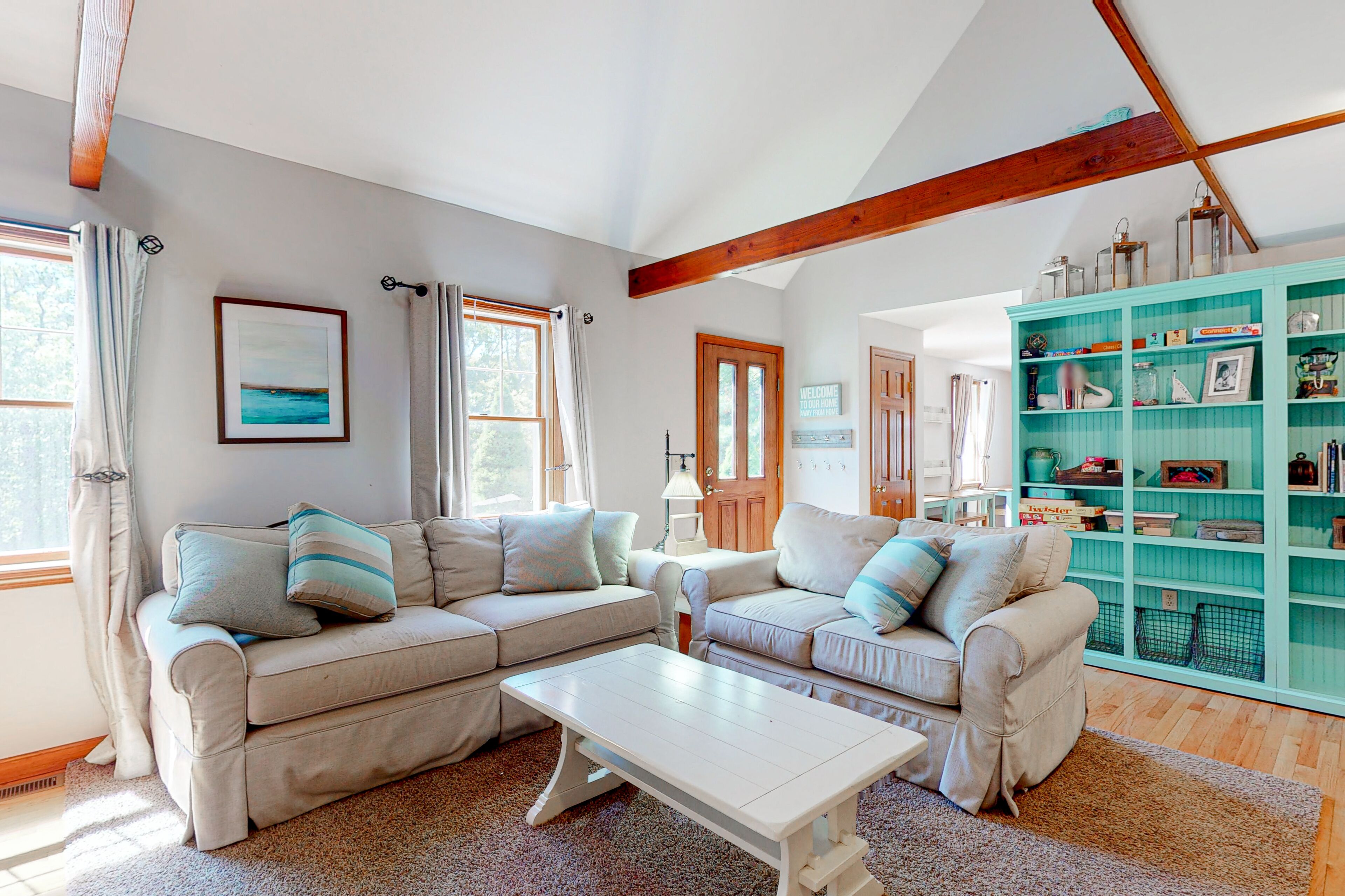 Dog-friendly home with yard, patio, grill, & fireplace - great location