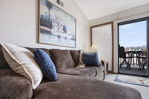 Smart-TV, Kamin, Bücher