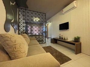 Design Apartment | Living area | TV - Link Araranguá (Ararangua)