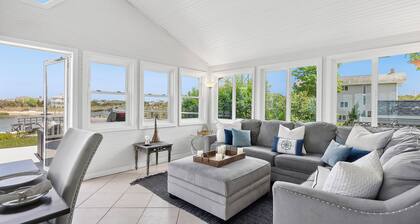 Beach House with private beach and 30ft boat dock.