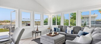 Sunset Beach House with 30ft Boat Dock in Shinnecock Hills, Southampton, NY