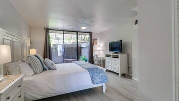 1 bedroom, iron/ironing board, travel crib, WiFi