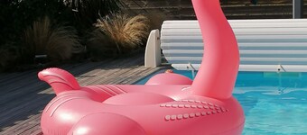 Maison avec piscine privative et chauffée, handiaccessible