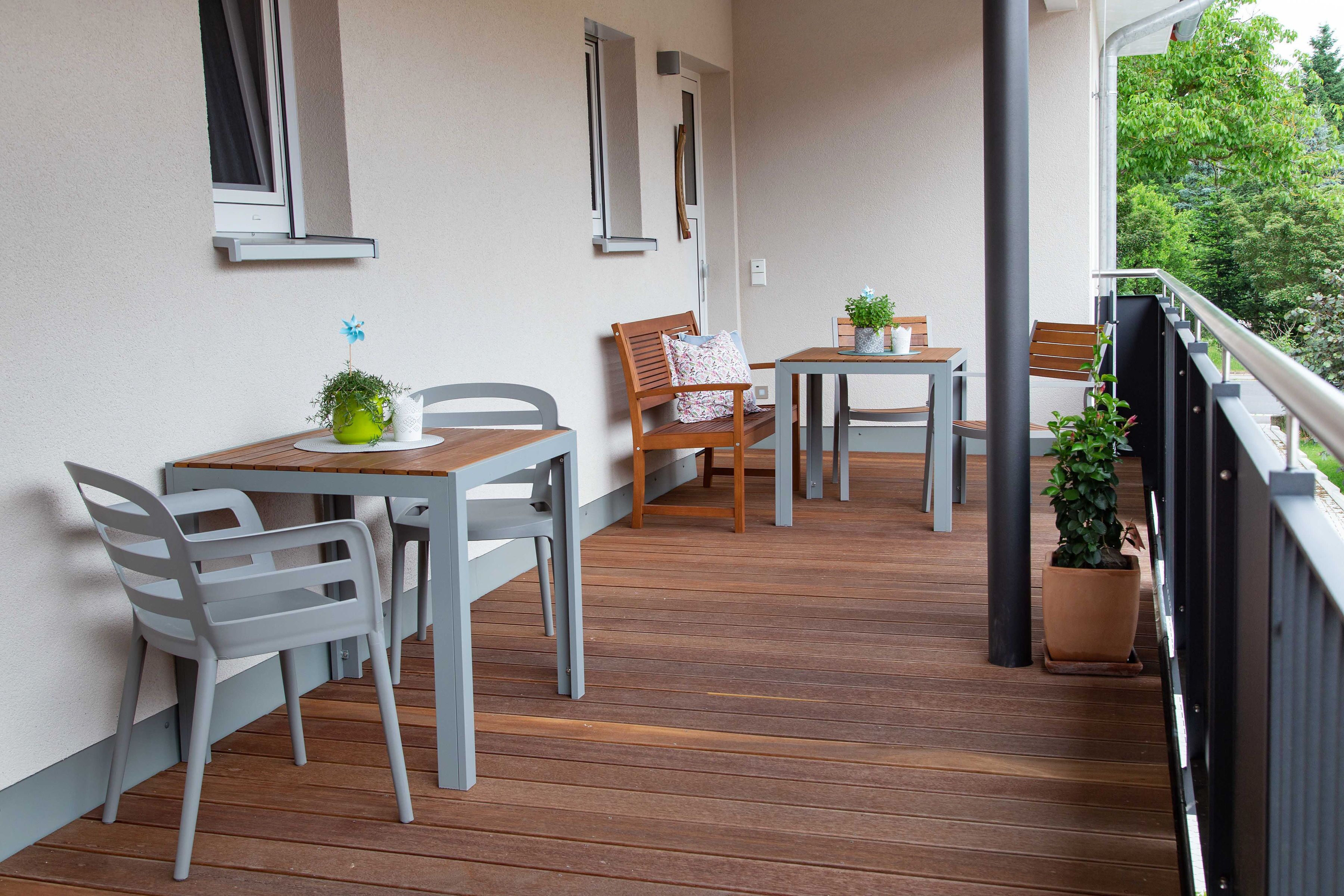 Ferienwohnungen Andreas Hetzel (Knetzgau)-Balkon