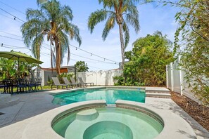 A heated pool
