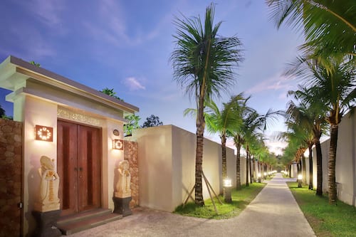 Villa, 2 slaapkamers, privézwembad | Uitzicht op de tuin