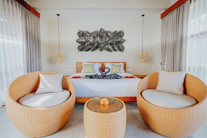 Villa de lujo | 1 dormitorio, escritorio, wifi gratis y ropa de cama