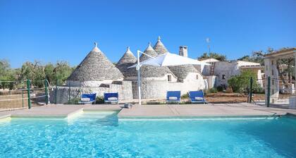 TD Trulli Albapetra Pool Olive Trees