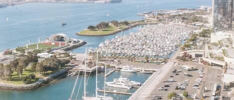 Blick von der Unterkunft