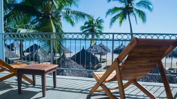 Quarto casal, vista para o mar | Sacada