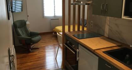 Downtown studio*** with outdoor parking and private, secure bike storage.