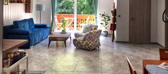 Beautifully designed 80 sqm spacious oasis in the forest, family friendly