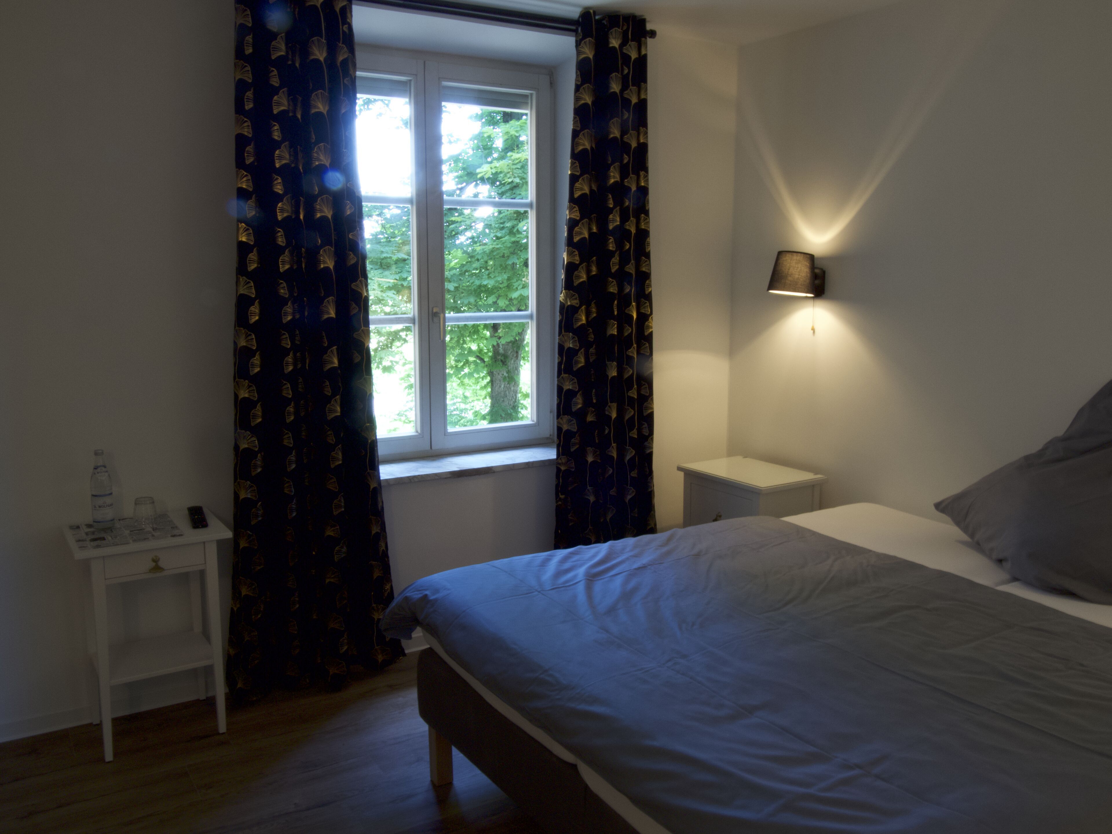 Hypo-allergenic bedding, individually decorated, soundproofing