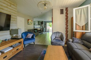 Fernseher, Kamin