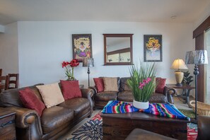 Smart TV, DVD player, books, stereo